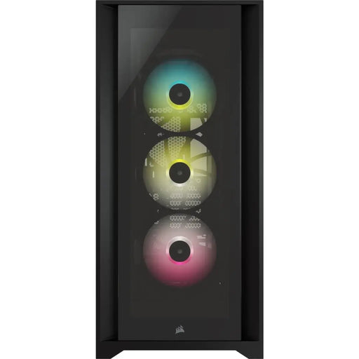 Кутия Corsair iCUE 5000X RGB Mid Tower Tempered Glass Черна