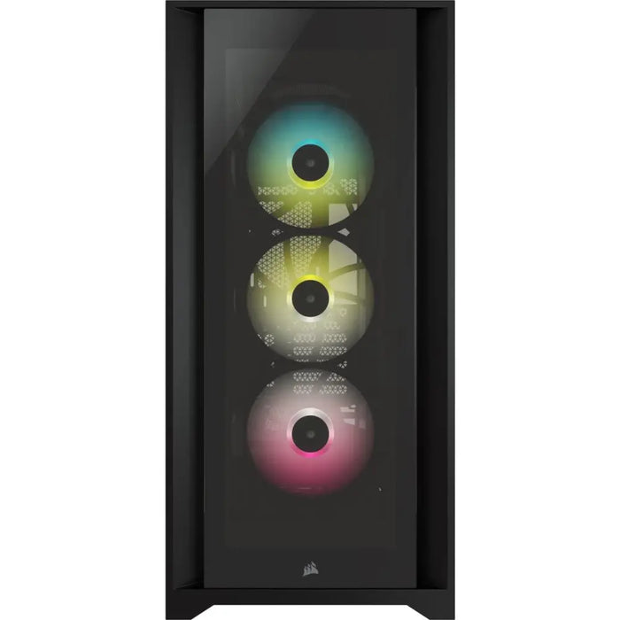 Кутия Corsair iCUE 5000X RGB Mid Tower Tempered Glass Черна