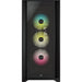 Кутия Corsair iCUE 5000X RGB Mid Tower Tempered Glass Черна