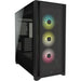 Кутия Corsair iCUE 5000X RGB Mid Tower Tempered Glass Черна