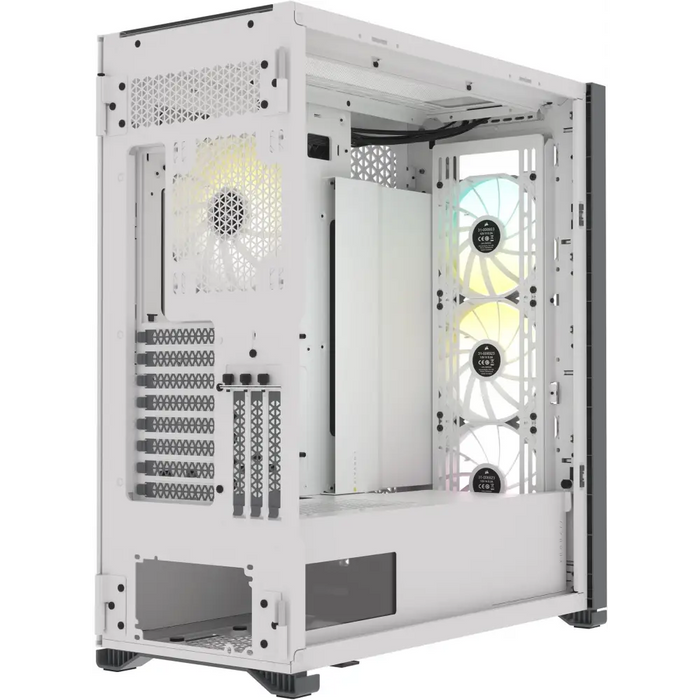 Кутия Corsair iCUE 7000X RGB Full Tower Tempered Glass Бяла