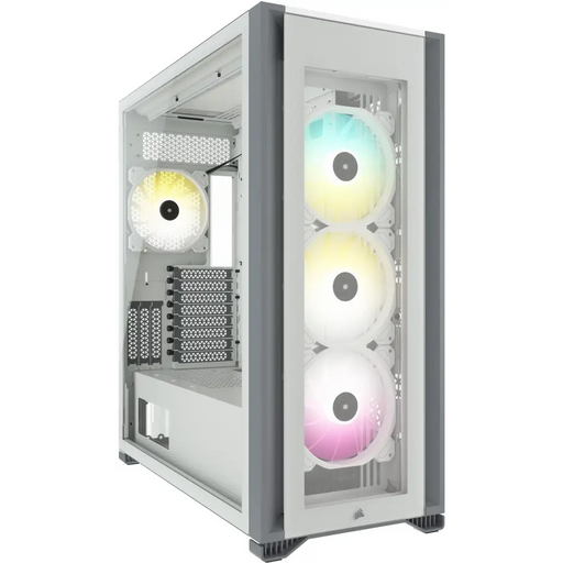 Кутия Corsair iCUE 7000X RGB Full Tower Tempered Glass Бяла