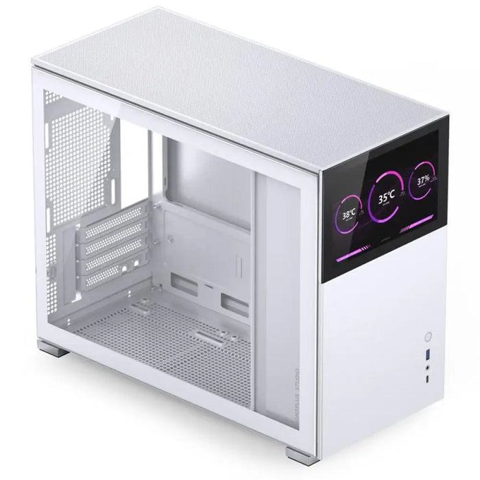 Кутия Jonsbo D31 Screen TG mATX Бял