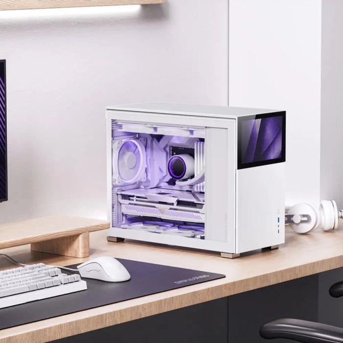 Кутия Jonsbo D31 Screen TG mATX Бял