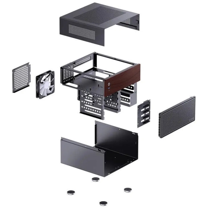 Кутия Jonsbo N4 NAS m-ATX Black