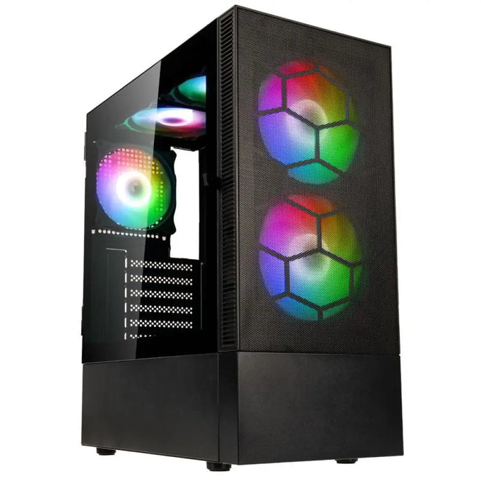 Кутия Kolink Observatory MX Mesh ARGB TG Mid-Tower Черна