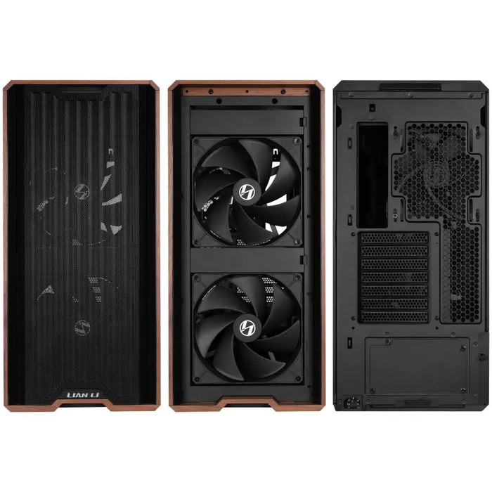 Кутия Lian Li LANCOOL 217 Mid Tower Tempered Glass Wood