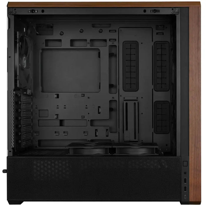 Кутия Lian Li LANCOOL 217 Mid Tower Tempered Glass Wood