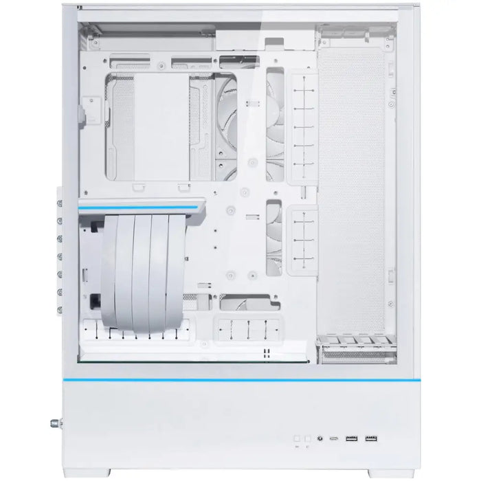 Кутия Lian-Li SUP01W Mid-Tower Tempered Glass Бяло