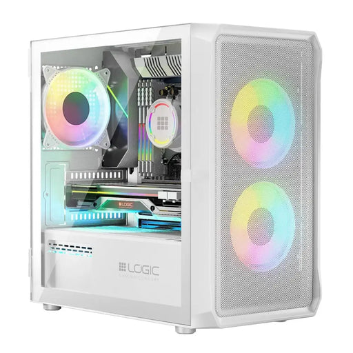 Кутия Logic PORTOS ARGB MINI USB 3.0 бяла