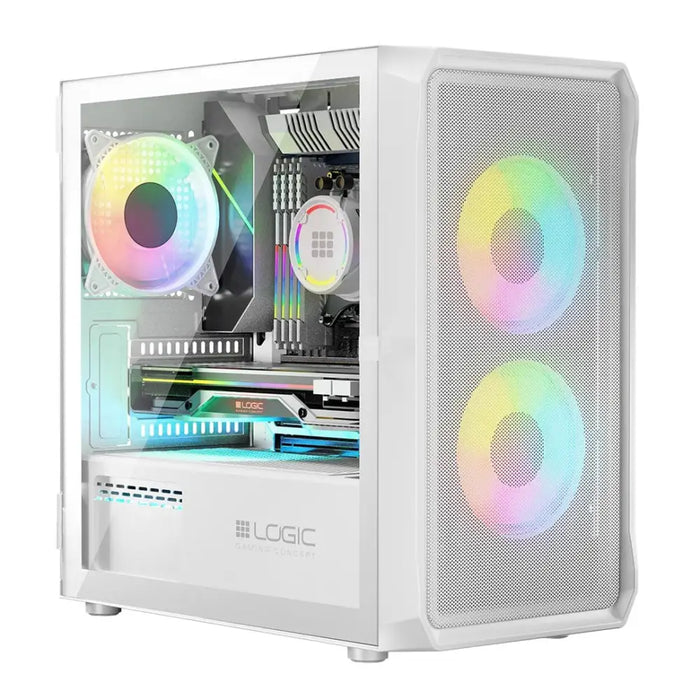 Кутия Logic PORTOS ARGB MINI USB 3.0 бяла