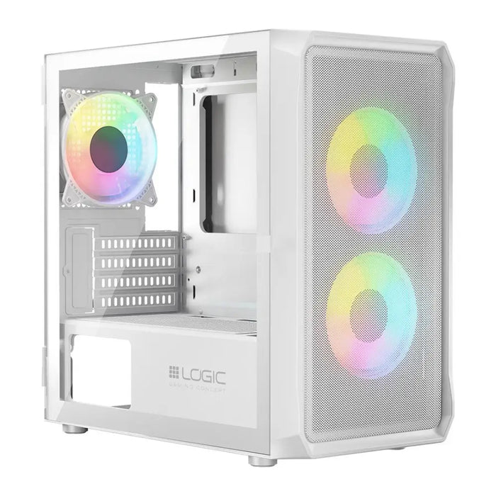 Кутия Logic PORTOS ARGB MINI USB 3.0 бяла