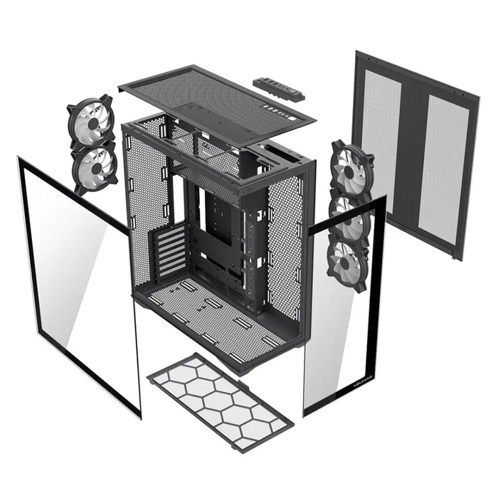 Кутия MODECOM Volcano SPACE XL ARGB FULL TOWER 5F Черна