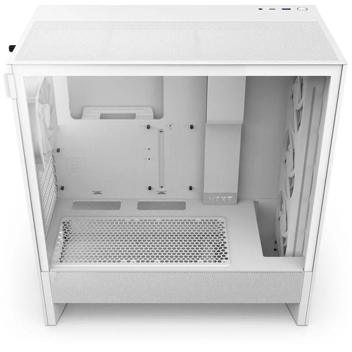 Кутия NZXT H5 Flow RGB 2024 White Mid-Tower