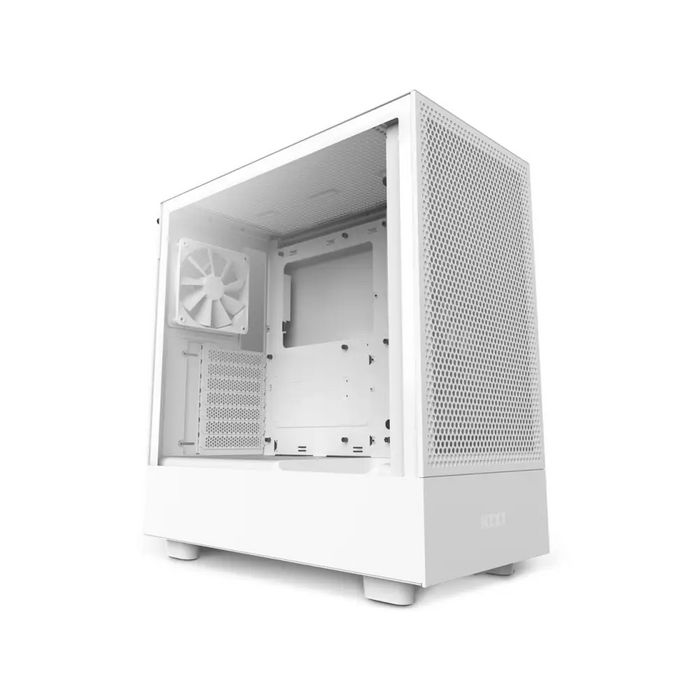 Кутия NZXT H5 Flow RGB Matte White Mid-Tower