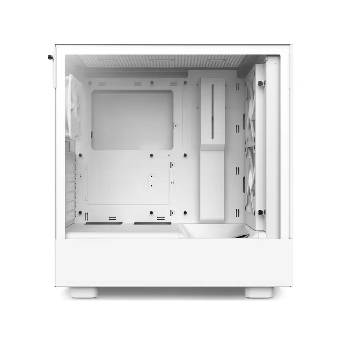 Кутия NZXT H5 Flow RGB Matte White Mid-Tower
