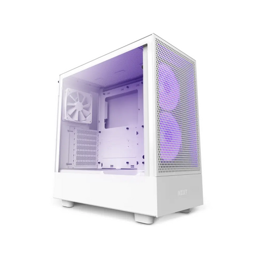 Кутия NZXT H5 Flow RGB Matte White Mid-Tower