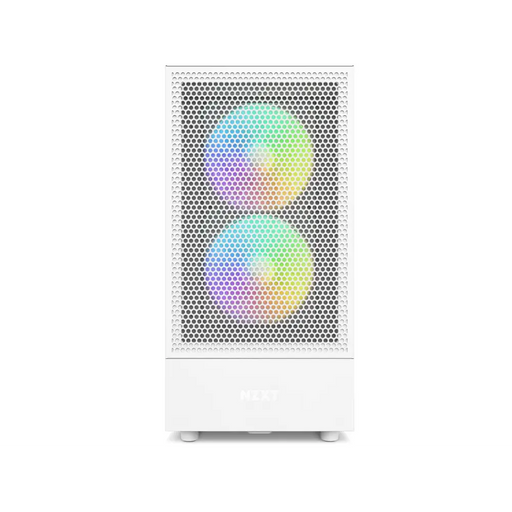 Кутия NZXT H5 Flow RGB Matte White Mid-Tower