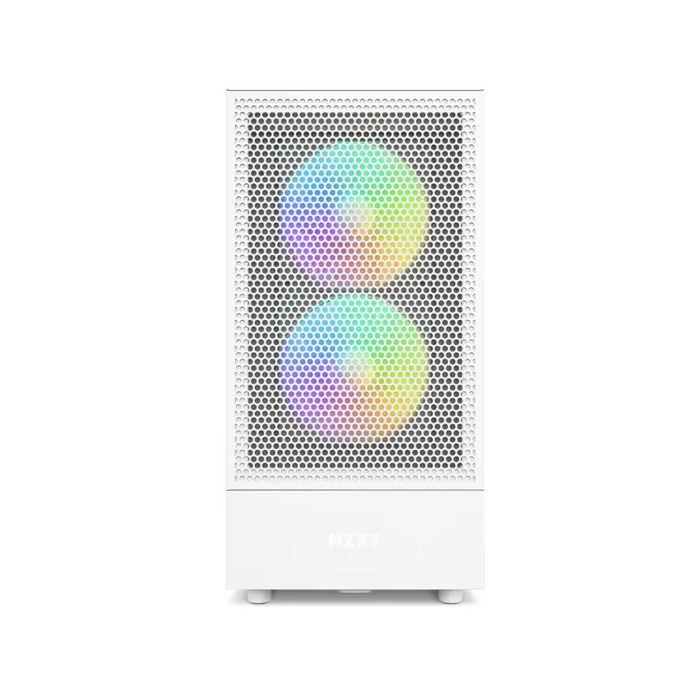 Кутия NZXT H5 Flow RGB Matte White Mid-Tower