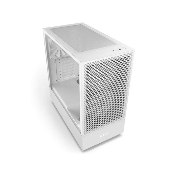 Кутия NZXT H5 Flow RGB Matte White Mid-Tower