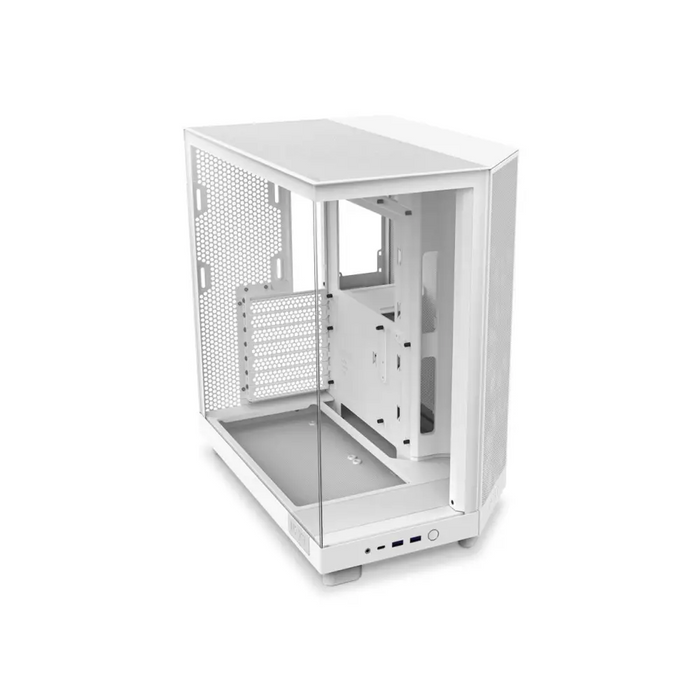 Кутия NZXT H6 Flow Matte White - Middle Tower