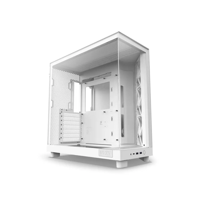 Кутия NZXT H6 Flow RGB Matte White - Middle Tower