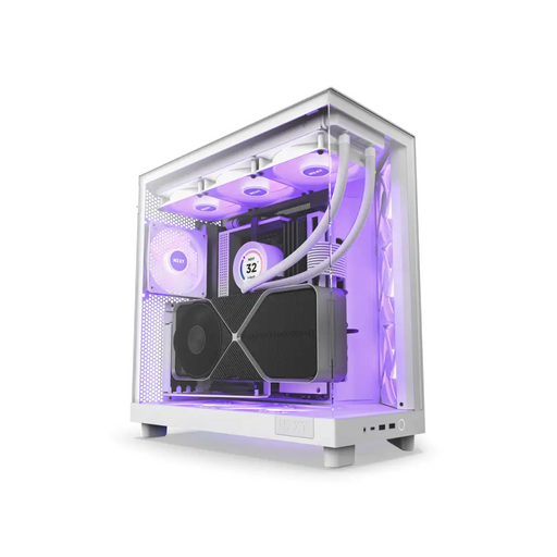 Кутия NZXT H6 Flow RGB Matte White - Middle Tower