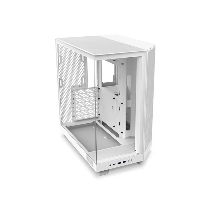 Кутия NZXT H6 Flow RGB Matte White - Middle Tower