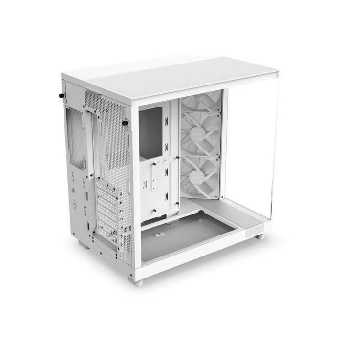Кутия NZXT H6 Flow RGB Matte White - Middle Tower
