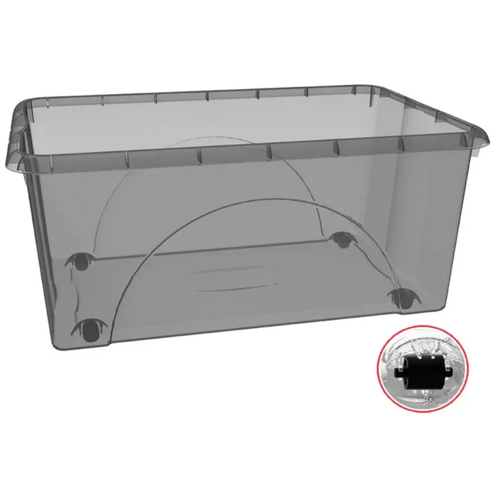 КУТИЯ С КОЛЕЛЦА DUNE 45L АНТРАЦИТ