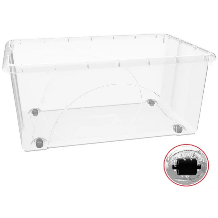 КУТИЯ С КОЛЕЛЦА DUNE 45L ПРОЗРАЧНА