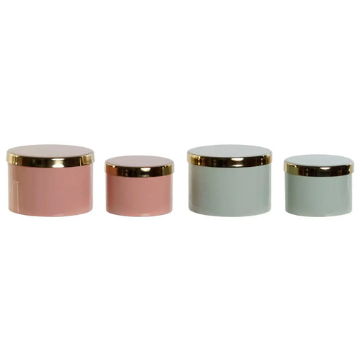 Кутия за бижута DKD Home Decor Зелен Корал Желязо 13 x 13 x