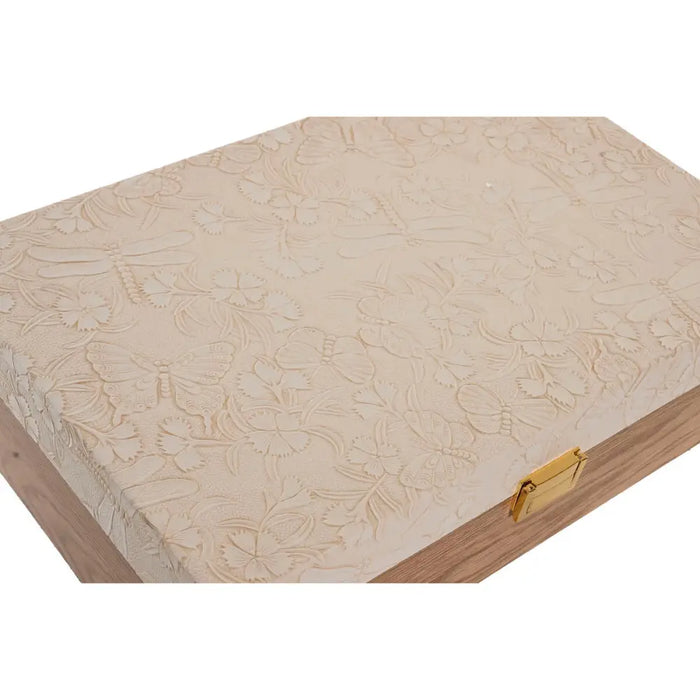 Кутия за бижута Home ESPRIT Бял Естествен Дървен (2 броя)