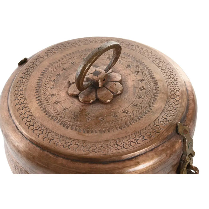 Кутия за бижута Home ESPRIT Мед Месинг 25 x 25 x 10 cm