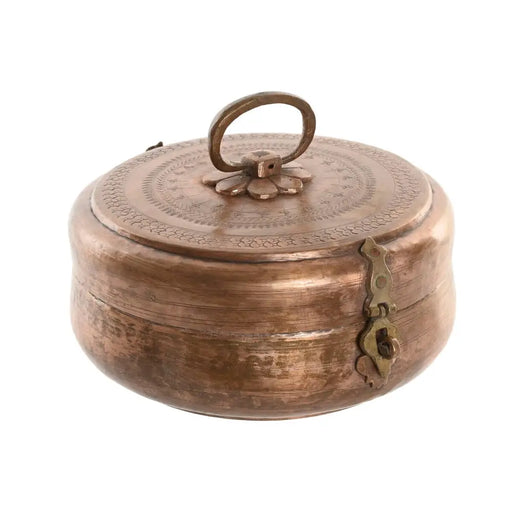 Кутия за бижута Home ESPRIT Мед Месинг 25 x 25 x 10 cm