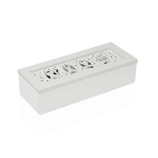 Кутия за бижута Versa GATTO Дървен MDF 9 x 6 x 24 cm