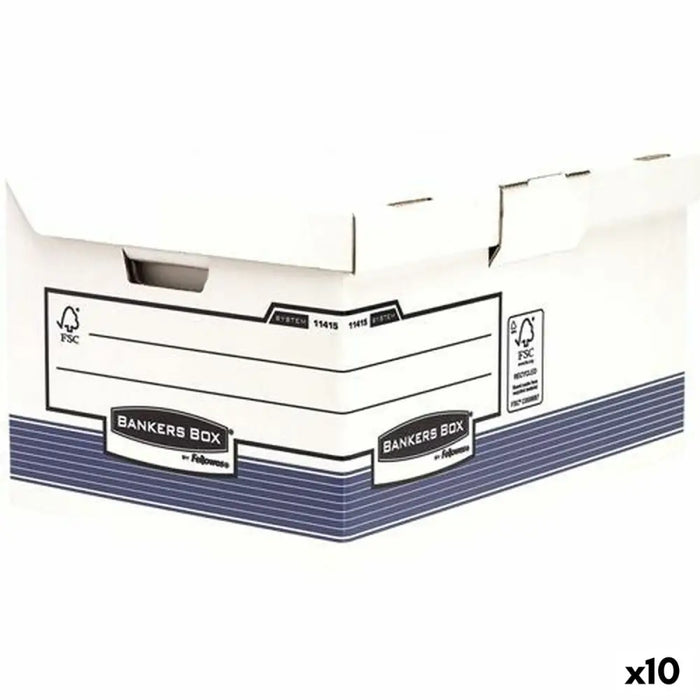 Кутия за Файлове Fellowes Maxi Син Бял 31 x 39 x 56 cm 10