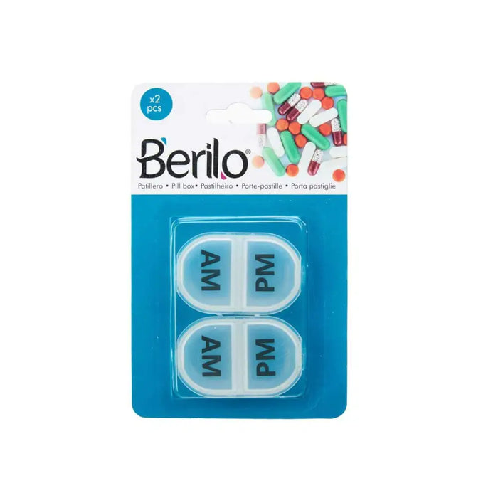 Кутия за Хапчета с Отделения Berilo Прозрачен Пластмаса
