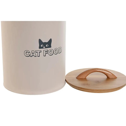 Кутия за храна за домашни любимци Home ESPRIT Бежов