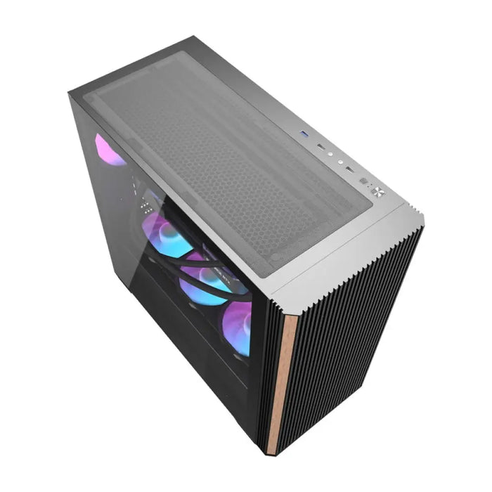 Кутия за компютър Darkflash DS900WS (черна) + 4 вентилатора