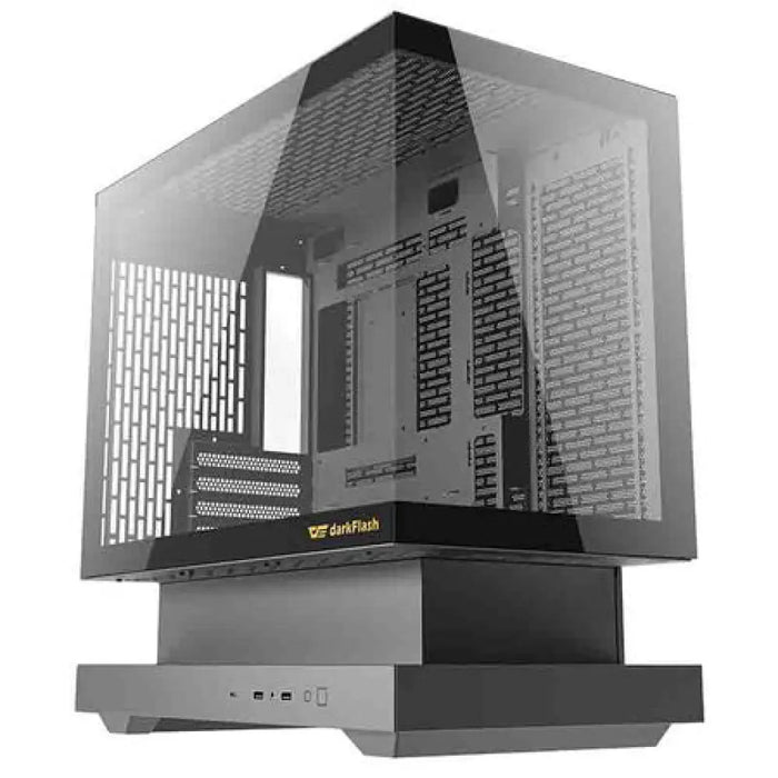 Кутия за компютър Darkflash F1 (черна) + 6 ARGB вентилатора