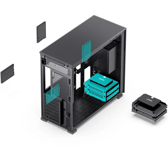 Кутия за компютър JONSBO D41 MESH SCREEN Черен