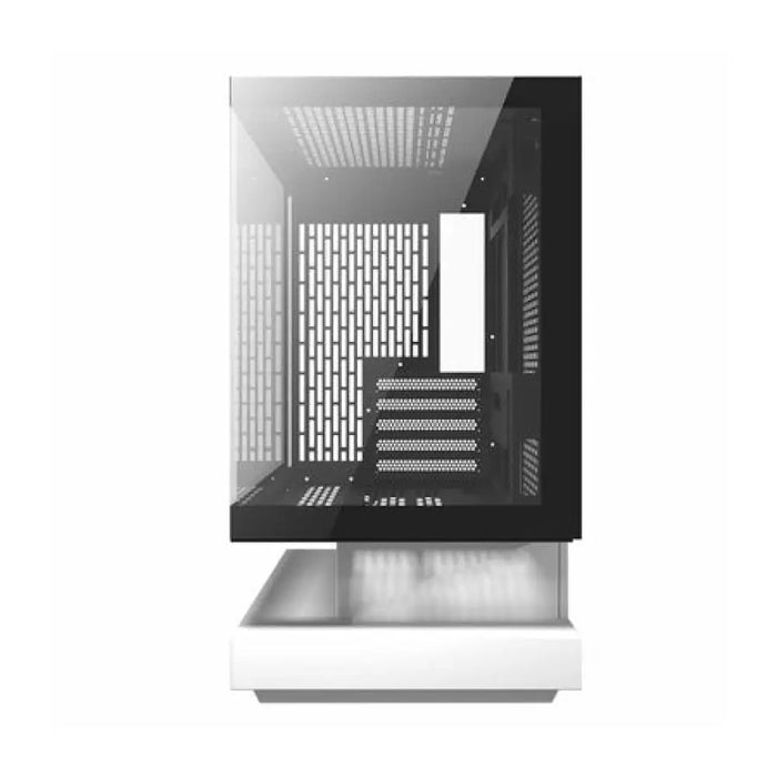 Кутия за компютър Darkflash F1 (бяла) + 6 ARGB вентилатора