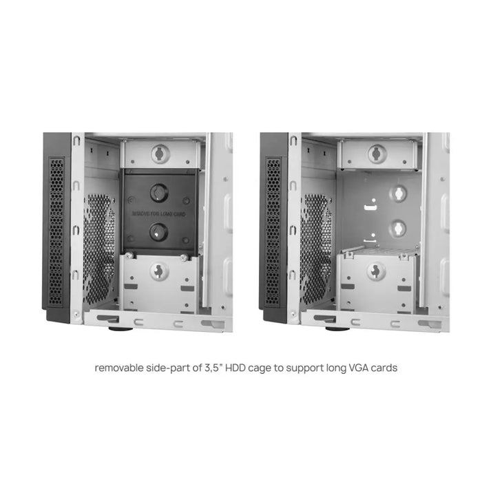 Кутия за компютър Chieftec HC-10B-OP Mini-Tower Black