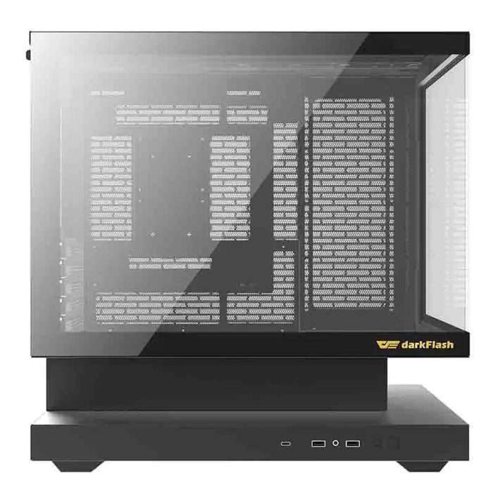 Кутия за компютър Darkflash F1 (черна) + 6 ARGB вентилатора