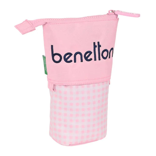 Кутия за Моливи Benetton Vichy Розов (8 x 19 x 6 cm)