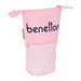 Кутия за Моливи Benetton Vichy Розов (8 x 19 x 6 cm)