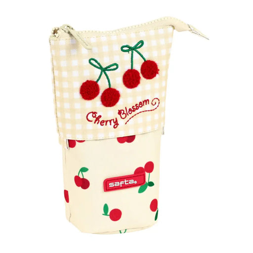 Кутия за Моливи Safta Cherry Бежов (8 x 19 x 6 cm)