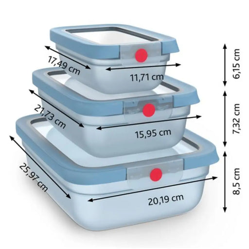 Кутия за съхранение TEFAL oneClick 3бр. N1230210