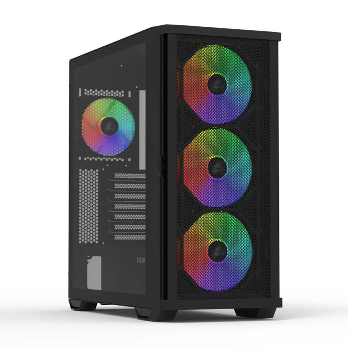 Кутия ZALMAN Z10 PLUS Tempered Glass RGB Mid-Tower Черна